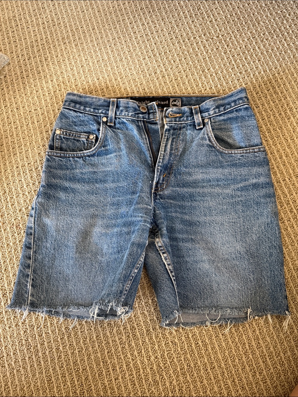 Wrangler Men’s Medium Blue Denim Cutoff Shorts